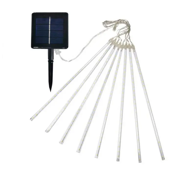 Luz De Show Solar LED Para Jardín Decoración De Navidad Cadena De Luces Impermeable De Meteoritos Para Exterior Adorno De Calle - 1