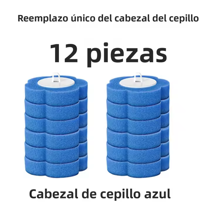 Juego De Cepillo De Inodoro Desechable Con Limpieza Incorporada Herramienta De Limpieza Del Baño Con Cabeza De Reemplazo Estéril Longitud Del Mango Adecuada Para El Día a Día - 1