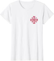 Camiseta De Algodón 100% Para Hombre Con Cruz De Jerusalén Y Escudo Del Templo Knights 2024 Camiseta Casual Sin Capucha Para Todo El Año - details 10