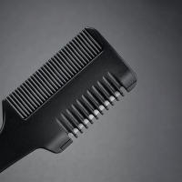 Peine Para Corte De Pelo Con Mango Negro Y Cuchillas De Barbero Herramientas De Peluquería Para Afinar Y Estilizar El Cabello En Salón - details 7