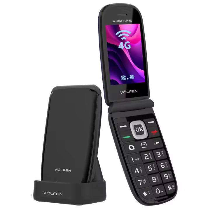 Telefono movil volfen astro flip 4g negro - 1