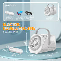Máquina De Burbujas Automática Con Control Remoto 10 Agujeros Y Lámpara Juguete Para Exterior Fiesta Boda Regalo Para Niños - details 6