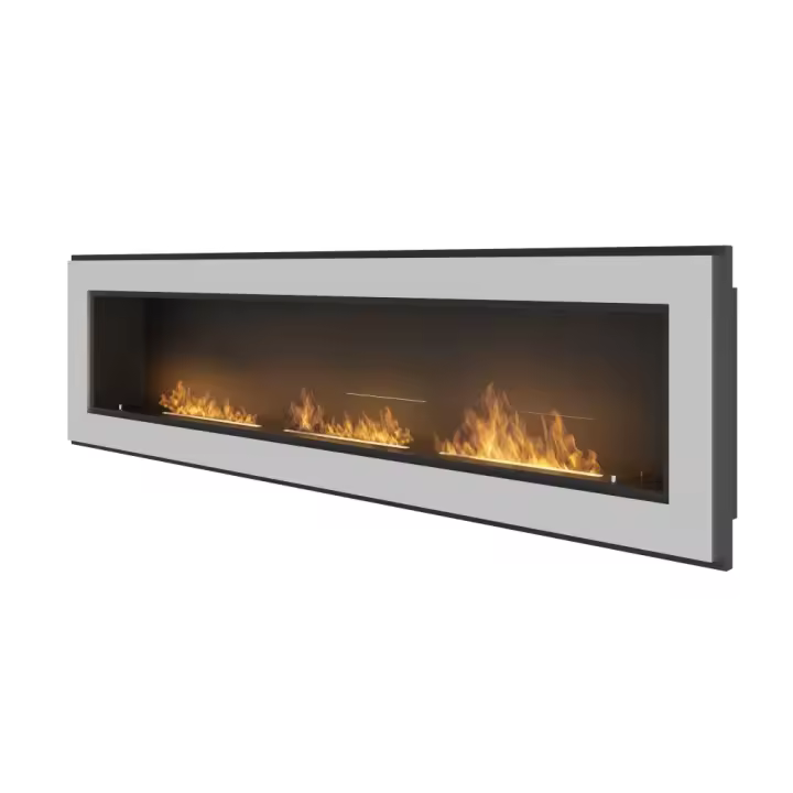 Chimenea de Bioetanol empotrada Frame 1800 SimpleFire with Cristal de inooxidable Maple - 1