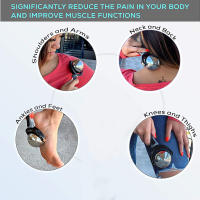 Bola De Masaje Rollo Para Alivio Del Dolor Muscular Profundo Y Rigidez Del Cuerpo Cuello Espalda Pierna Y Plantar Fascitis PP Acero Inoxidable Manual - details 8