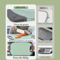 Tablas de Cortar de Cocina Antideslizantes - 2 Tamaños Disponibles (33.2x20 cm y 40.5x24.3 cm) - Duraderas y Resistentes - Ideal para Cortar Verduras, Carne y Más - details 1