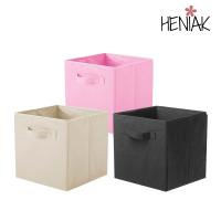 Caja de almacenamiento tela rigida plegable con asas solucion almacenaje salon dormitorio baño juguetes libros ropa color blanco negro rosa - details 0