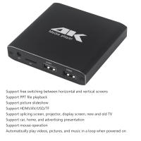 Reproductor Multimedia 4K H.265 Con Reproducción En Bucle Automático Soporte TF/AV/HDMI/USB Disquete Resolución HD 1080P Incluye Ratón - details 0