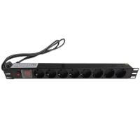 Banner - Regleta de enchufes rack 19 de 8 schuko con proteccion