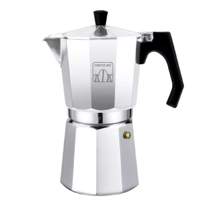 CECOTEC 01673 - Cafetera Italiana De Aluminio Cumbia Mokclassic 1200 Shiny - 1