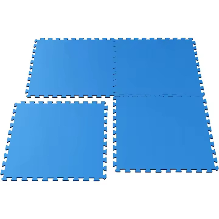 UNUSUAL-Suelo Protector Goma Eva, Alfombra Puzzle, Tatami Gimnasio, Set 4 Piezas, Azul,Alfombra Puzzle, Esterilla Fitness, Tatami Gimnasio, Protección Suelo blanco y agradable, Buen material para proteger el suelo - 1