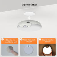 Lámpara De Pared LED Con Sensor De Movimiento Luz Nocturna Ajustable Brillo Para Dormitorio Toiletto Sala De Estar - details 2