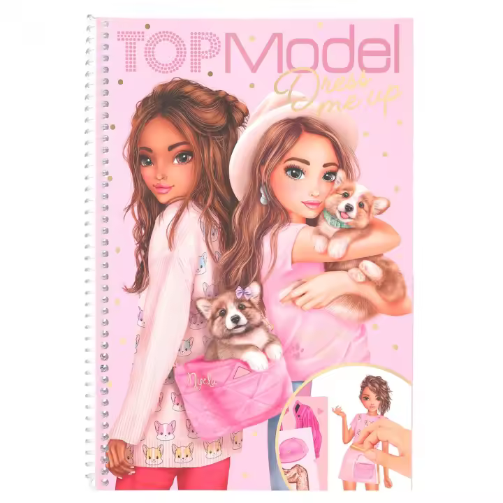 Top Model Cuaderno de Pegatinas Dress Me Up Corgi, 0012074 - 1