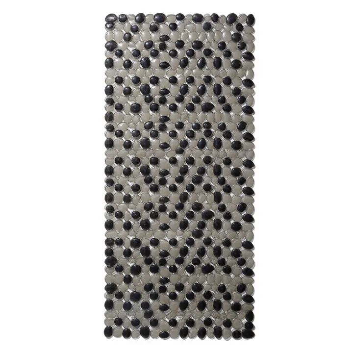 Alfabrilla antideslizante de PVC para baño, alfabrilla Larga para bañera, alfabrilla para Ducha, alfabrilla anticaída with de Guijarro Shape - 1