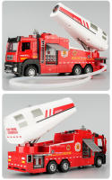Camión De Bomberos Eléctrico a Escala 1/32 Con Función Retroceso Puertas Abiertas Luz Y Sonido Vehículo De Juguete Para Niños - details 8