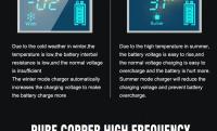 Cargador Automático De Batería De Coche 12V 5A Para SUV Con Pantalla LCD Reparación De Baterías Húmedas Y Secas Ácido Lead - details 10