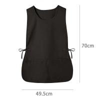 Chaleco De Taburete Para Hombres Adecuado Para Cocineros Y Ayudantes De Cocina Material De Poliéster Grueso Con Bolsillo Sin Mangas Transpirable Y Cómodo - details 1