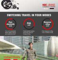 Bicicleta Moped Eléctrica Plegable Inteligente Samebike 20LVXD30, Motor de 350W, Velocidad Máxima de 35 km/h, Neumático de 20 pulgadas - details 1
