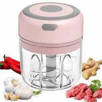 Mini Trituradora De Alimentos Eléctrica Recargable Multifuncional Para Carne Vegetales Ajo Y Jengibre Para El Hogar Con Capacidad De 250ml - details 0