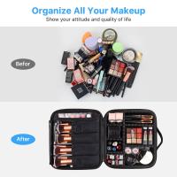 Bolso Cosmético De Viaje Con Partición Ajustable Caja De Almacenamiento Portátil De Maquillaje Bolsa De Almacenamiento Para Cosméticos Material Oxford - details 10