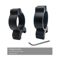 2pcs Anillos De Montaje Para Ópticas De Caça Con Diâmetro De 30mm Base Attachável Picatinny De 20mm E Dovetail Acessórios De Flashlight - details 5
