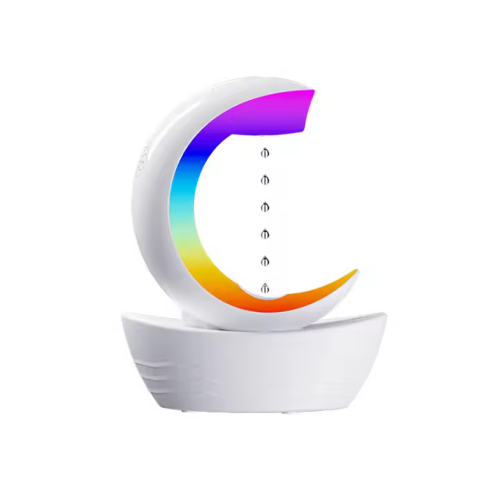 Humidificador antigravedad de 450 Ml con Luz Ambiental de 7 Colores, ultrasónico, dimusor de aromaterapia de vabor frío para dormitorio y escritorio. - 1