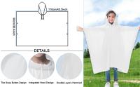 2 Poncho de lluvia para niños, impermeable, reutilizable, chibasquero para niños, transpirable, con capucha - details 1