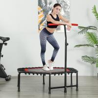 SPORTNOW Trampolín de Fitness 114x114x132 cm Cama Elástica Fitness con Mango Ajustable de 3 Niveles Marco de Acero para Entrenamiento Piernas Cuerpo en Hogar Oficina Gimnasio Rojo - details 7