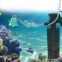 Bomba De Agua Para Acuario Ultra Tranquila 12W 18W 25W 35W Con Filtro Interno 3 En 1 Potente Bomba De Filtración Para Tanque De Peces - details 8