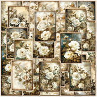 20pcs Flower Dance A6 (14x10 Cm) Cuaderno Decorado DIY Estilo Retro Para Decoración De Vaso Patineta Guitarra Juguete Clásico Scrapbook - details 1