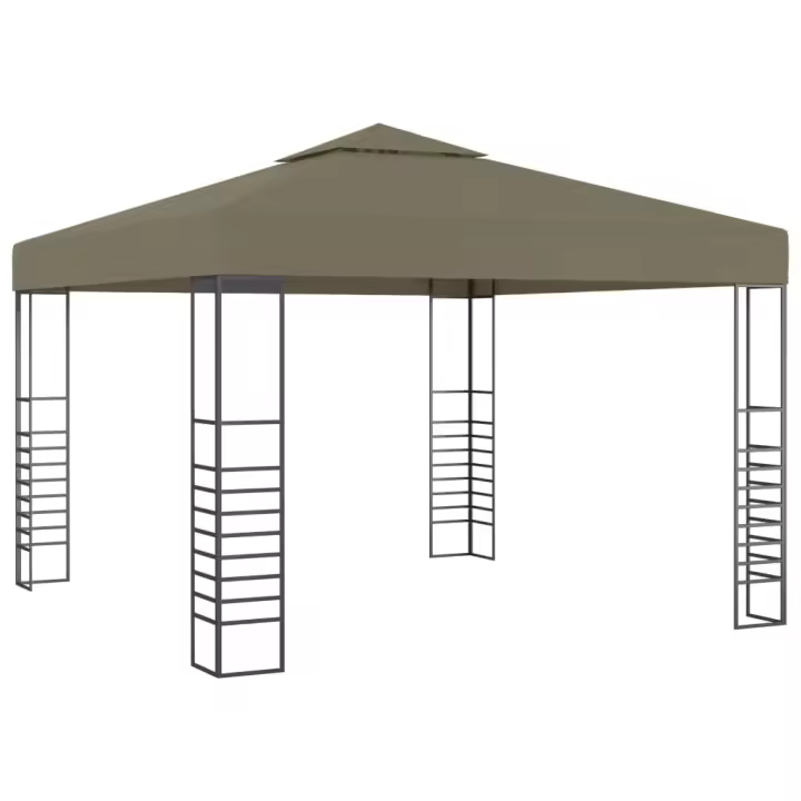 vidaXL Carpa Cenador de Jardín 3x4 m Sombrilla Carpa al Aire Libre Color Taupé,  Blanco,  Antracita y mas - 1