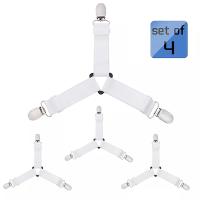 2 PCS Fijadores De Sábanas Elásticos Ajustables Para Colchones Y Sofás Clips De Adaptación Plana Para Cama Material De Poliéster 100% - details 8
