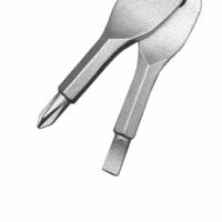 2pcs Herramientas De Reparación Multifuncionales En Forma De Llave Con Bolsillos Portátiles EDC Para Exteriores Phillips Slotted Destornillador De Cadena De Hierro Fundido - details 6