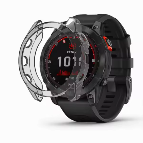 Funda de silicona negra Garmin Fenix 7 Pro - 1