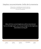 Lámpara De Escritorio LED Con Clip Y Carga USB Batería De Litio Integrada Iluminación Táctil Para Estudio Lectura - details 7