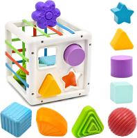 Juguetes Sensoriales Para Bebés 7 En 1 Sortidor De Formas Con Cuerda De Pulir Juguete Educativo Montessori Para Niños De 1 a 3 Años - details 13