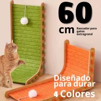 Rascador para Gatos de Pared, 60 cm Alto x 35 cm Ancho,  Tela de fieltro, Poste Vertical con Base de Madera, Multicolor - details 0