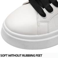 Zapatos Casuales Para Hombre Blanco Con Plataforma Alta Calidad Tenis De Exterior Deportivos De Tenis Talla Verdadera Para Adultos Material Superior PU Suela De PVC Transpirable Y Massajeador - details 6