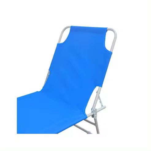 Mediawavestore - Silla Plegable con Respaldo Ajustable para Playa o Jardín - Ligera y Resistente - 1