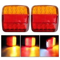 Luz De Señal Trasera 12V Con 26 LED Indicador De Faro Trasero Para Coche Luz De Placa Número Luz De Freno Retrovisor Trailer Camión Caravana - details 2