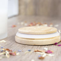 Pack de 6 a 24 unidades de Velas aromáticas perfumadas, Aroma a vainilla, Tapa de madera, Velas regalo invitados, Recuerdos de bautizo, Recuerdos de primera comunión, Detalles de boda, Detalles de boda para invitados, Regalantes.com - details 2