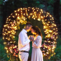 Curtain String Lights Solar Powered LED 8 Modos Perfectas Para Fiestas Bodas Y Decoraciones De Jardín Exterior Navidad Luz Solar - details 7