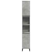 vidaXL Set muebles de baño 2 piezas madera contrachapada gris hormigón - details 3