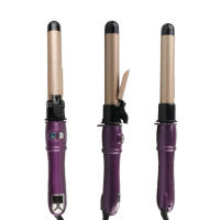 Rizador de pelo multición, rizador Eléctrico giratorio de Cerámica, rizador Automático, trituradora de pelo con Ondas grandes, color Morado - details 6