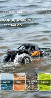Jjrc Coche RC Impermeable 4WD Vehículo De Tierra Y Agua Control Remoto Juguetes De Crawler Acrobático Para Niños - details 1