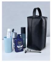 Bolsa De Cosméticos Para Viaje Organizador De Negocios Para Hombres Y Mujeres PU De Cierre De Cremallera Estilo Fashion Impermeable Portátil Con Almacenamiento Y Bolsa De Lavado - details 6