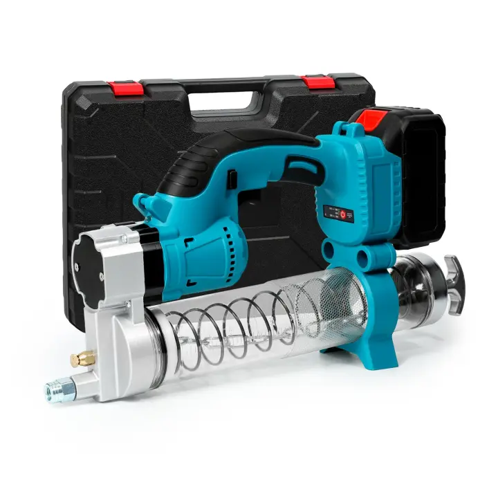 máquina de grasa eléctrica de 10000PSL, herramienta recargable de aceite lubricante de coche de alta presión inalámbrica para batería Makita de 18V - 1