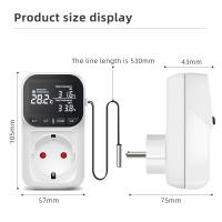 Controlador De Temperatura Digital Con Sensor EU Plug 220V Timer De Precisión Display LCD Para Calefacción Y Refrigeracción En El Hogar - details 7