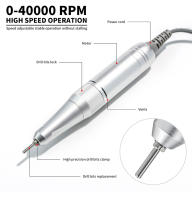 Set De Taladro Eléctrico Para Uñas 40000RPM Profesional Maquina De Afilar Uñas Con Herramientas Portátiles Para Salon De Uñas En Casa - details 5