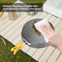 Sartén Antideslizante De Aluminio Mediana Con Manija Plegable Ideal Para Picnic Al Aire Libre Y Camping Fácil De Transportar - details 4