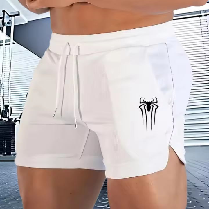 Shorts De Correr De Verano Musculosos Corta Secado Rápido Y Transpirable Pantalones De Playa De Fitness Estilo Mesh Tight Para Hombres - 1